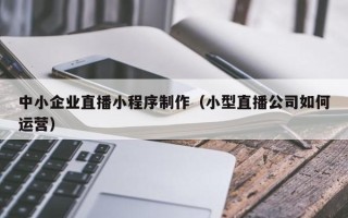 保定中小企业直播小程序制作（小型直播公司如何运营）